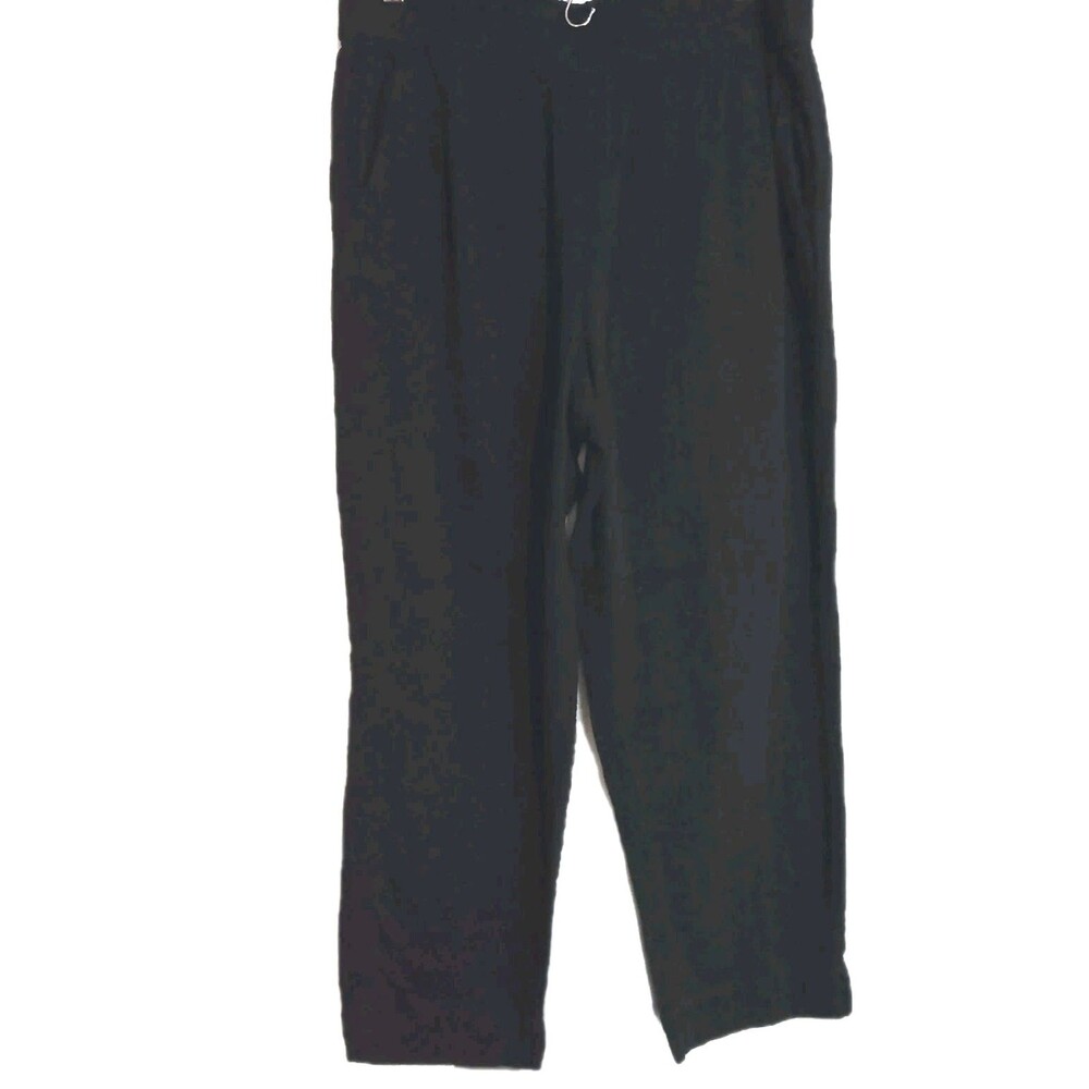 Loft Women’s Pants Sz S Black Elastic Waist Front And Back Pockets 100% Cotton